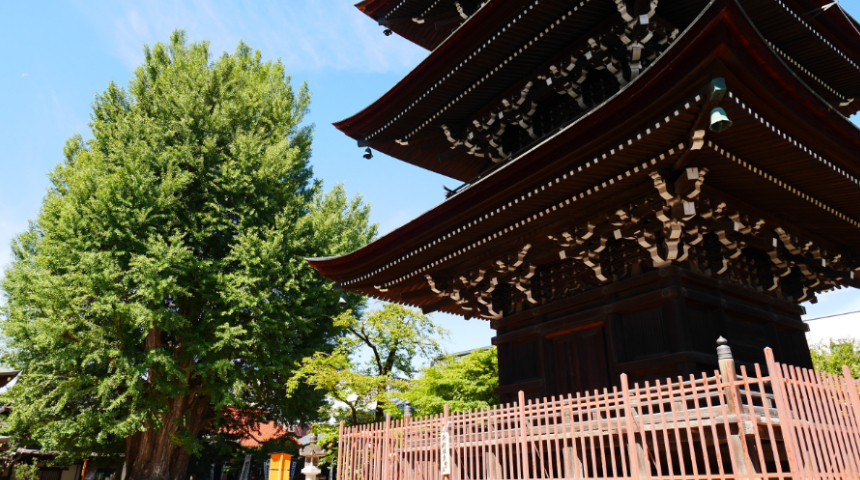 飛騨国分寺（国史跡、本堂国重文、三重塔県重文）