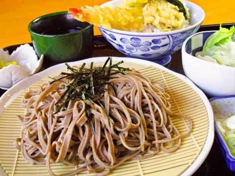 ミニ天丼＋ざるそばセット