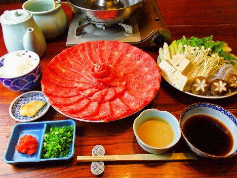 飛騨牛しゃぶしゃぶ定食 特選C (150g)